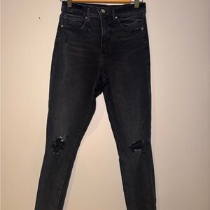 Stylish Black Distressed Women's Jeans